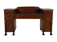 A Regency Mahogany Pedestal Side Board