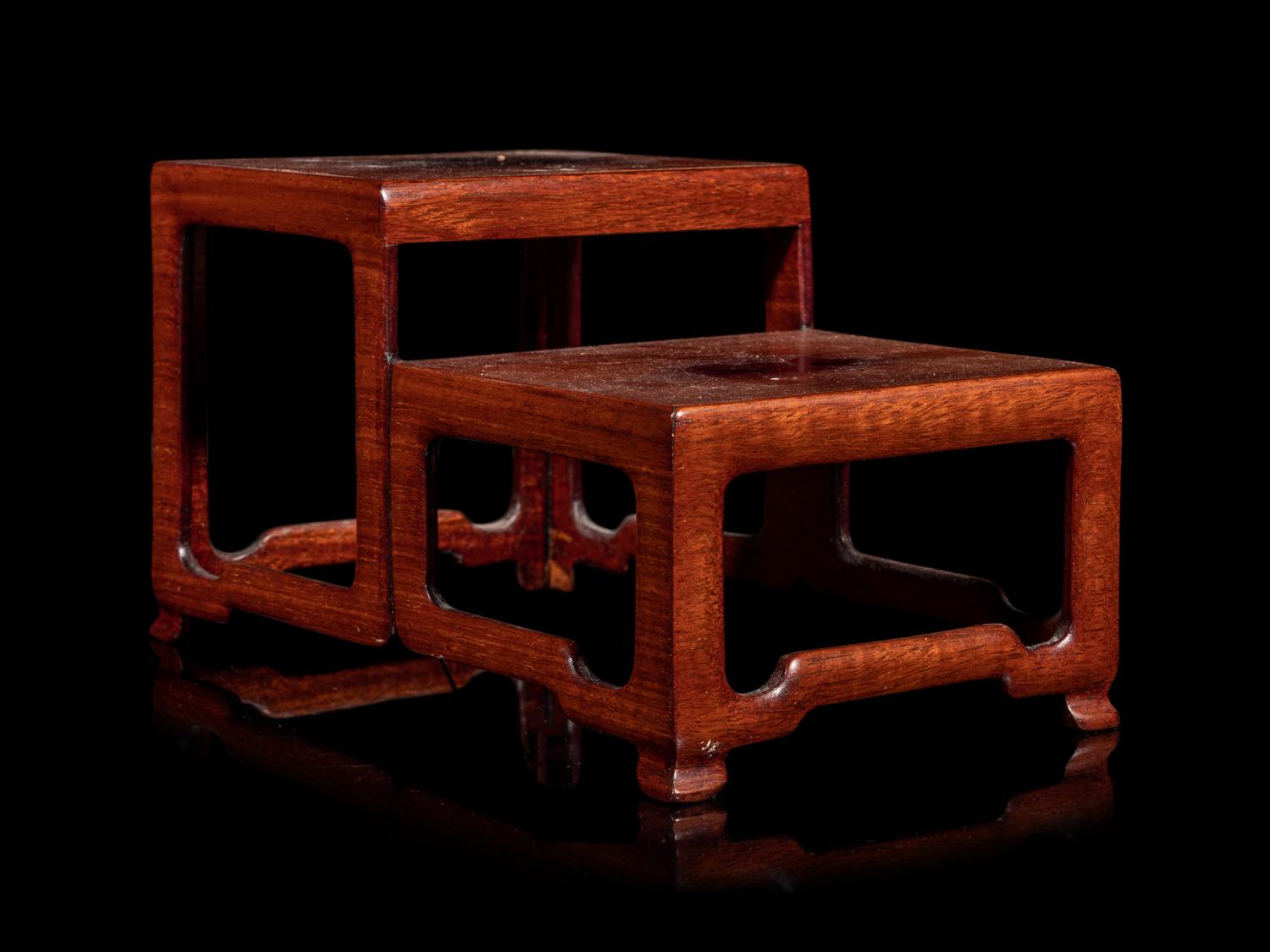 Two Chinese Hardwood Stands