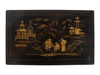 A Set of Regency Black Japanned Nesting Tables