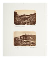 [EARLY PHOTOGRAPHY - WESTERN AMERICANA]. Album compiled by the Plummer family of San Francisco, featuring photographs of the Turk Island Salt Works, occupational scenes, and family events. Ca 1880s-1890s.