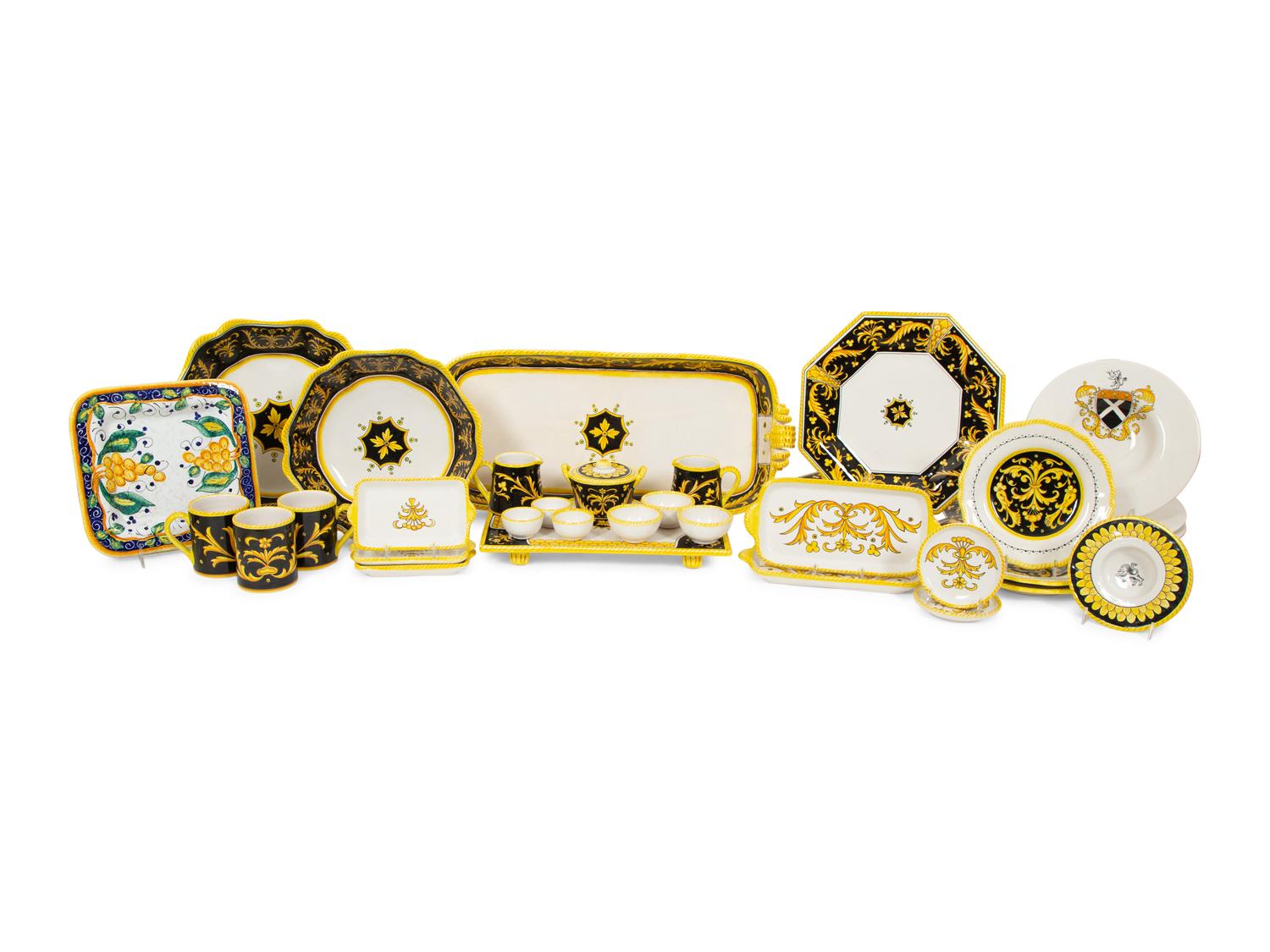 An Italian Faience Dinner Service