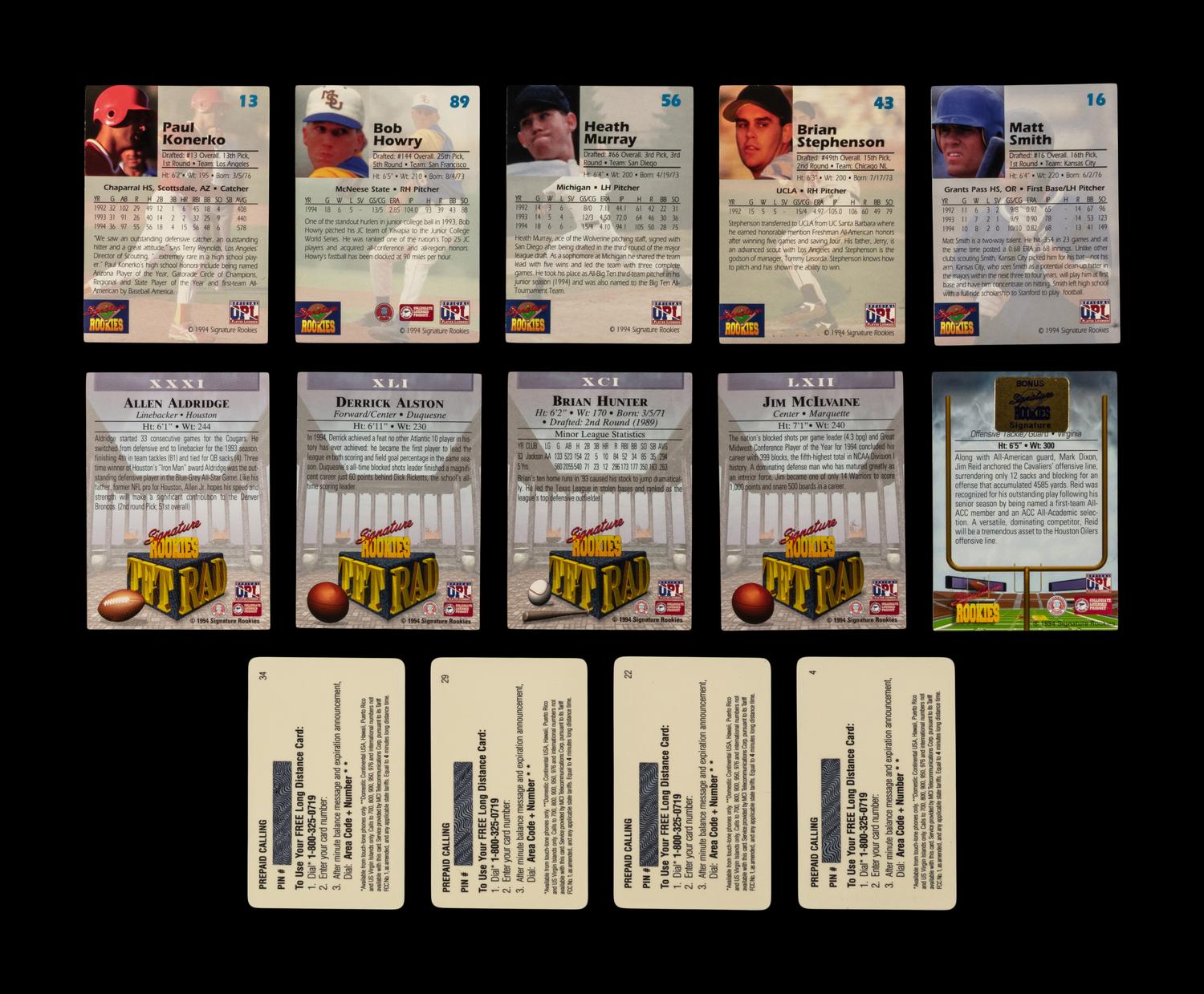 A Collection of Over 80 Assorted 1990s Signed Autograph Trading Cards