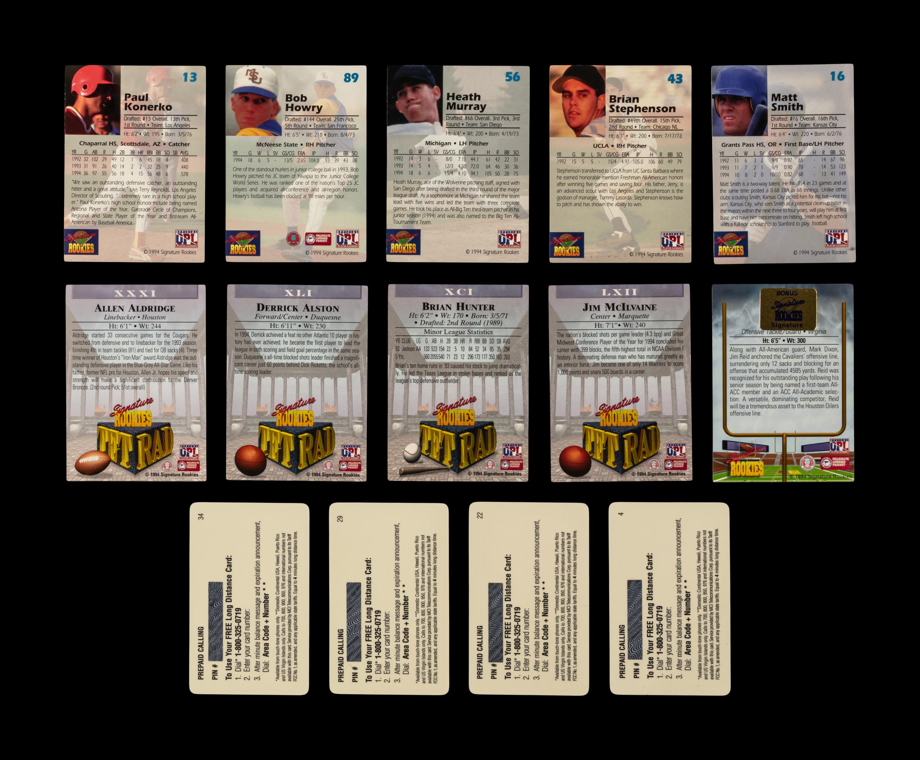 A Collection of Over 80 Assorted 1990s Signed Autograph Trading Cards