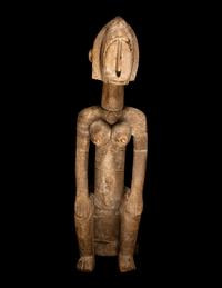 A Bamana Wood Female Figure