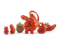 A Collection of Royal Bayreuth Lobster Table Wares