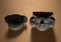 Two Moche Copper Masks