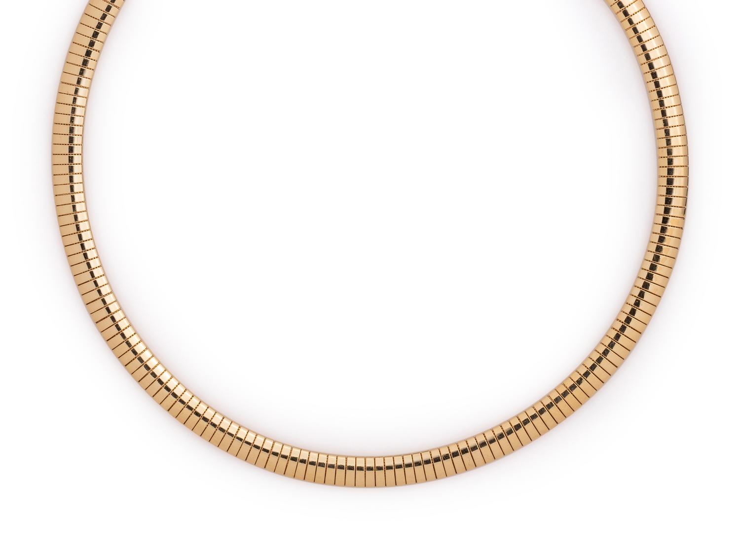 YELLOW GOLD COLLAR NECKLACE