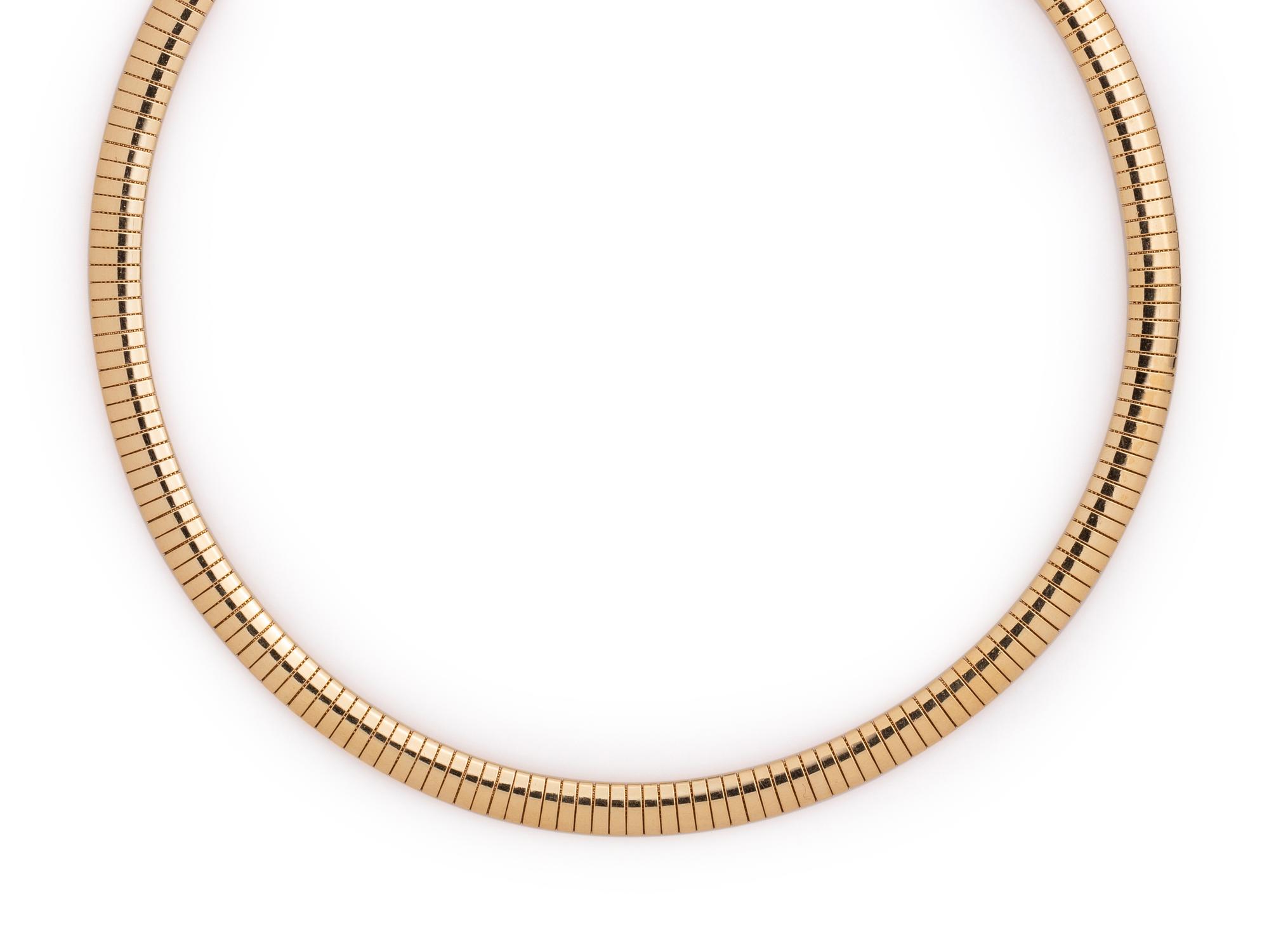 YELLOW GOLD COLLAR NECKLACE