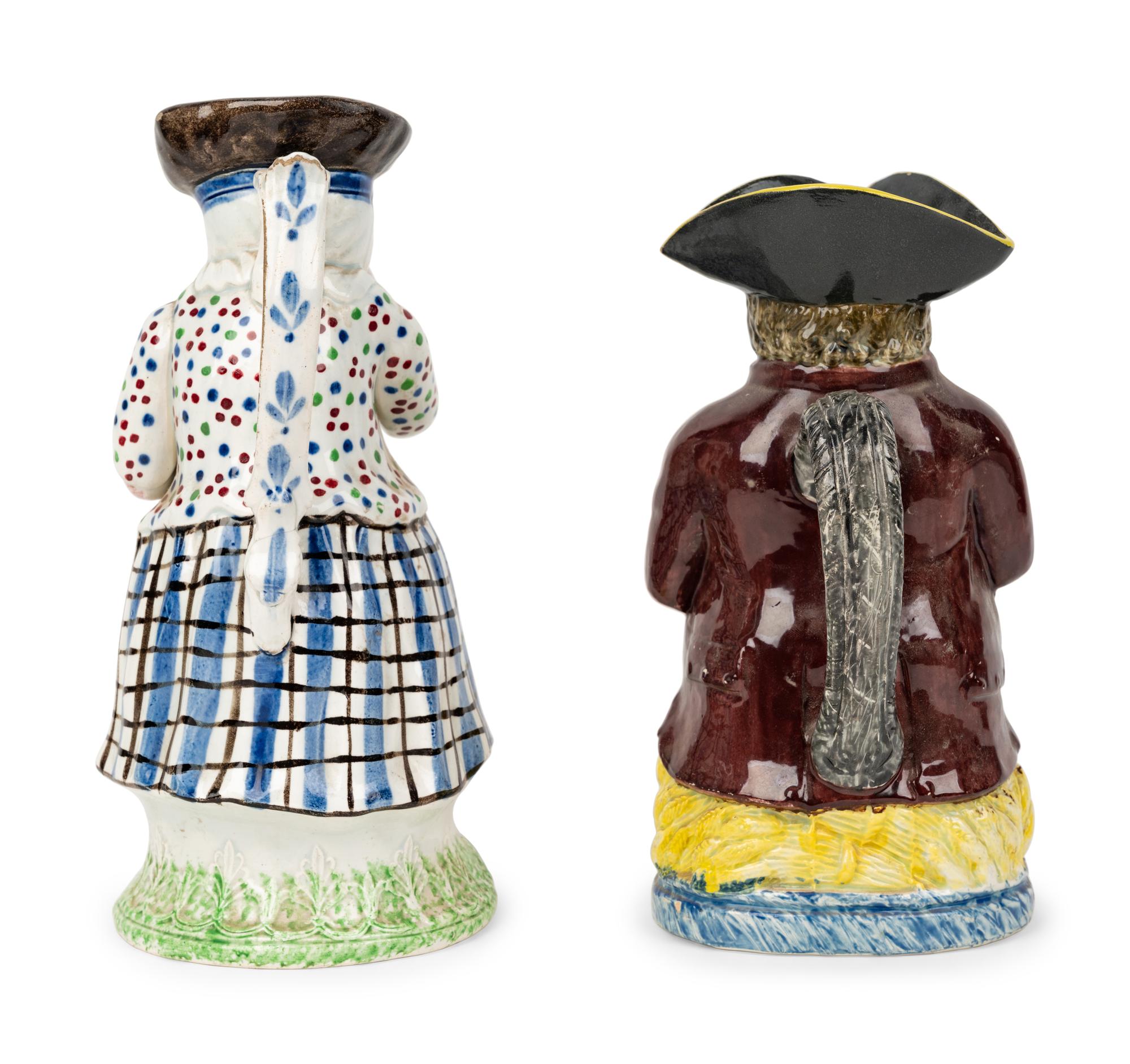 A "Scottish Farmer" Toby Jug and a "Lady Snuff Taker" Toby Jug