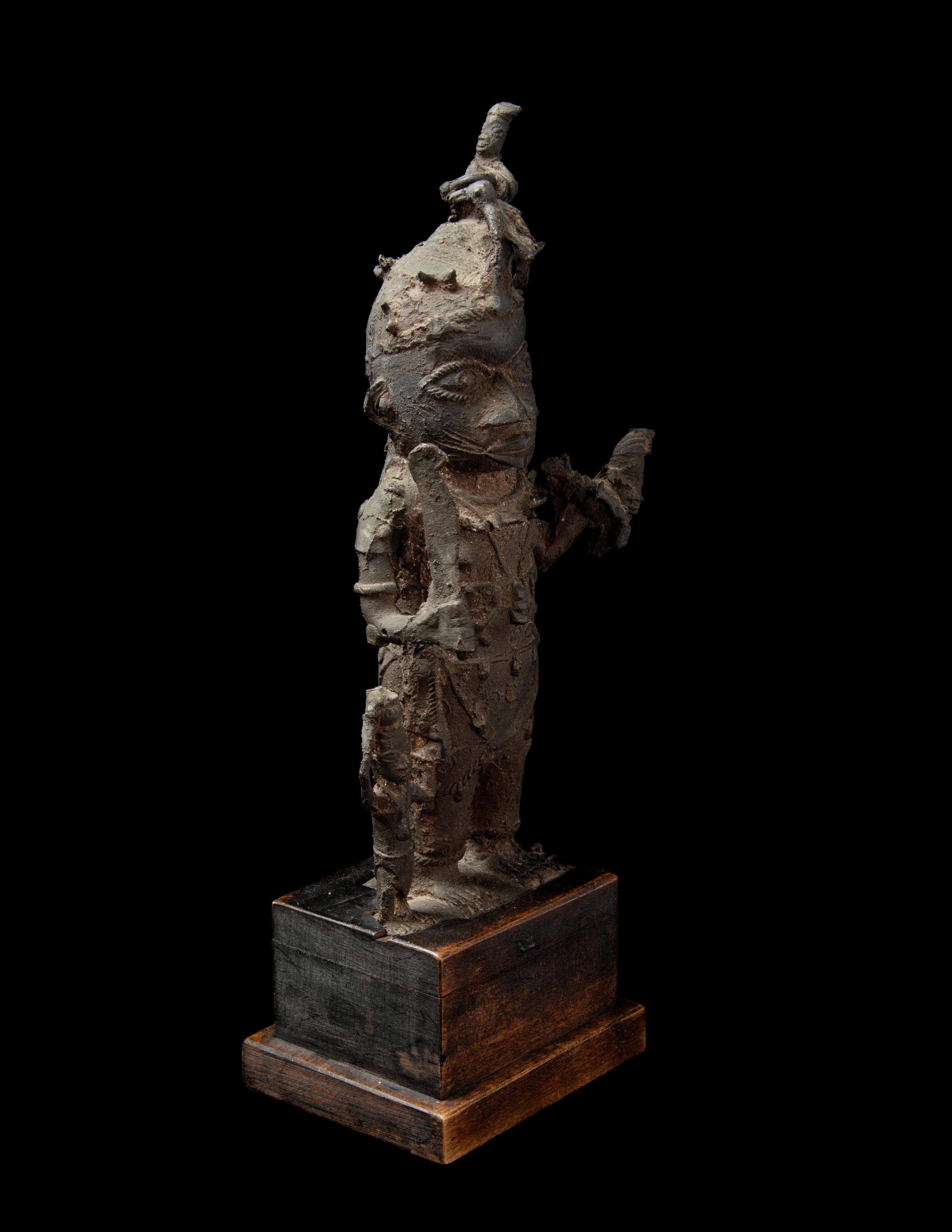A Benin Bronze Figure of an Executioner