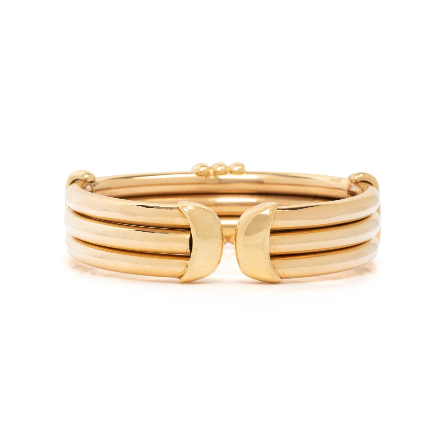 YELLOW GOLD CUFF BRACELET