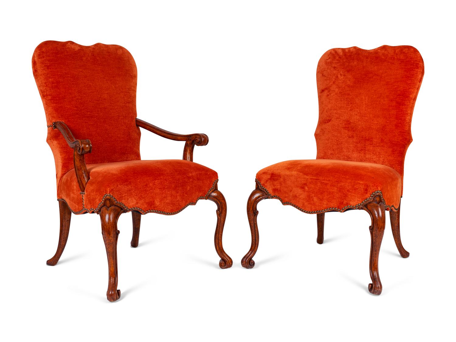 A Set of Ten Walnut Dining Chairs by Therien Studio Workshops — 20TH CENTURY