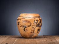 Hano Polychrome Pottery Storage Olla