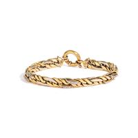 BICOLOR GOLD AND DIAMOND BRACELET