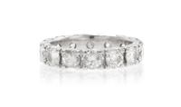 A White Gold and Diamond Eternity Band, 2.80 dwts.