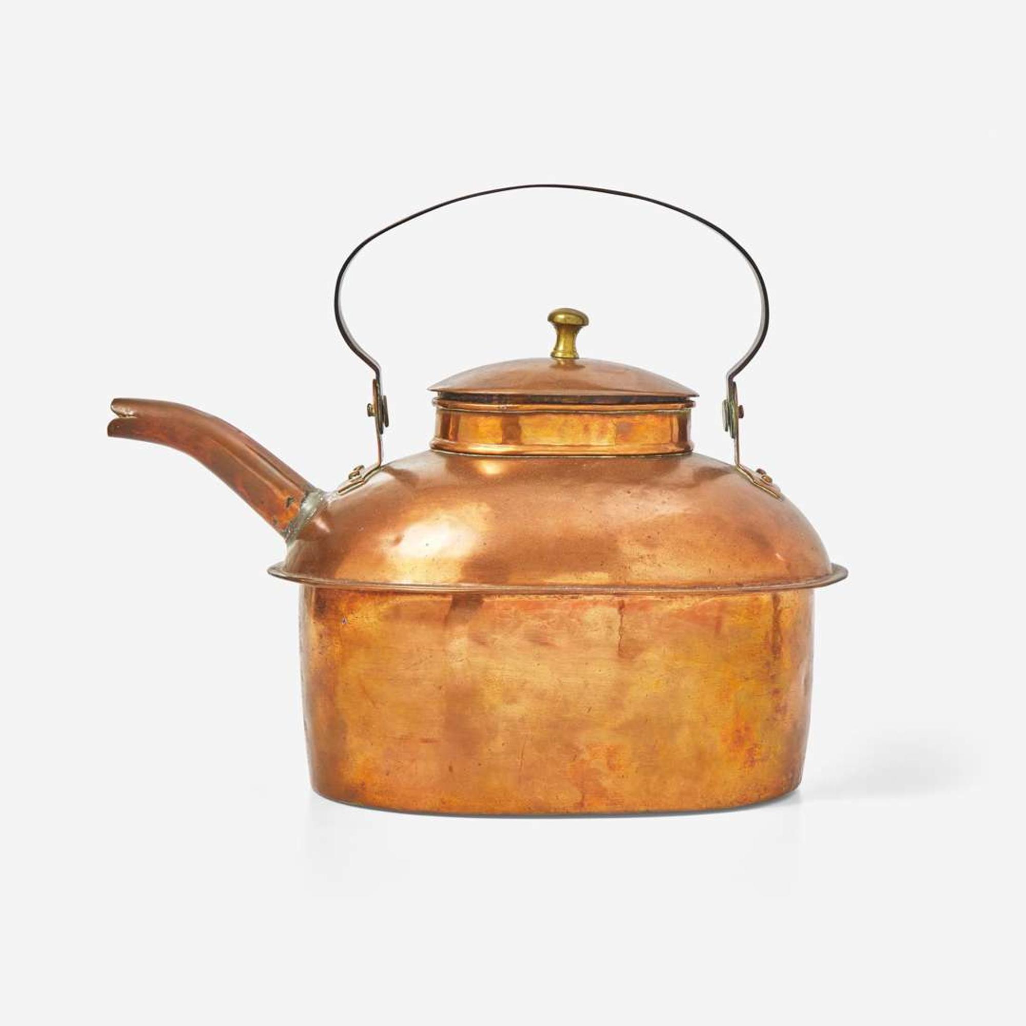 A copper kettle of Stokes Family interest Likely Philadelphia or Southeastern Pennsylvania, early 19th century