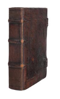 [BINDING - 16th CENTURY ENGLISH]. HOMER (?8th century B.C.). Opera , in Latin. Antwerp: Joannes Grapheus, 1528.