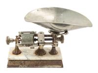 An American Nickel-Plated Metal 'Micrometer' Balance Scale Height 12 inches. — THE DODGE SCALE CO., NEW YORK, NY