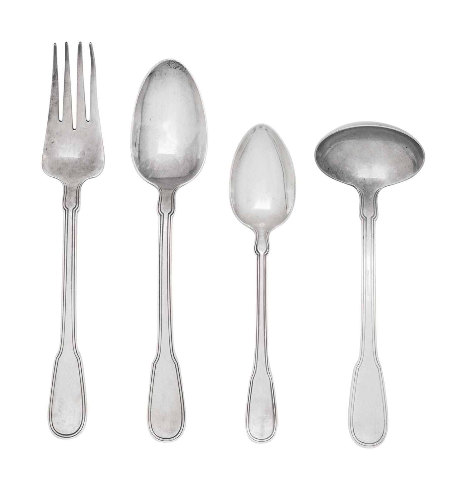 A Tiffany and Co. Hamilton Silver Flatware Service