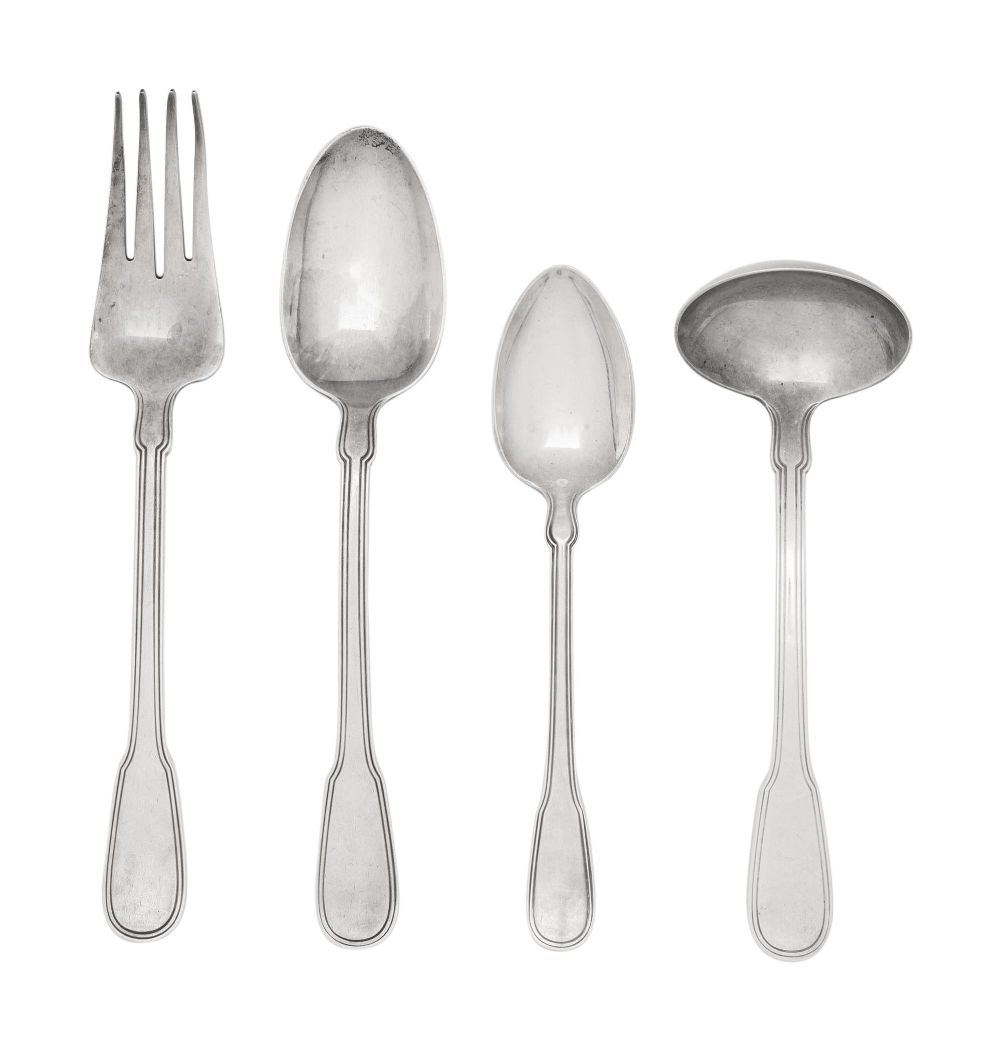 A Tiffany and Co. Hamilton Silver Flatware Service