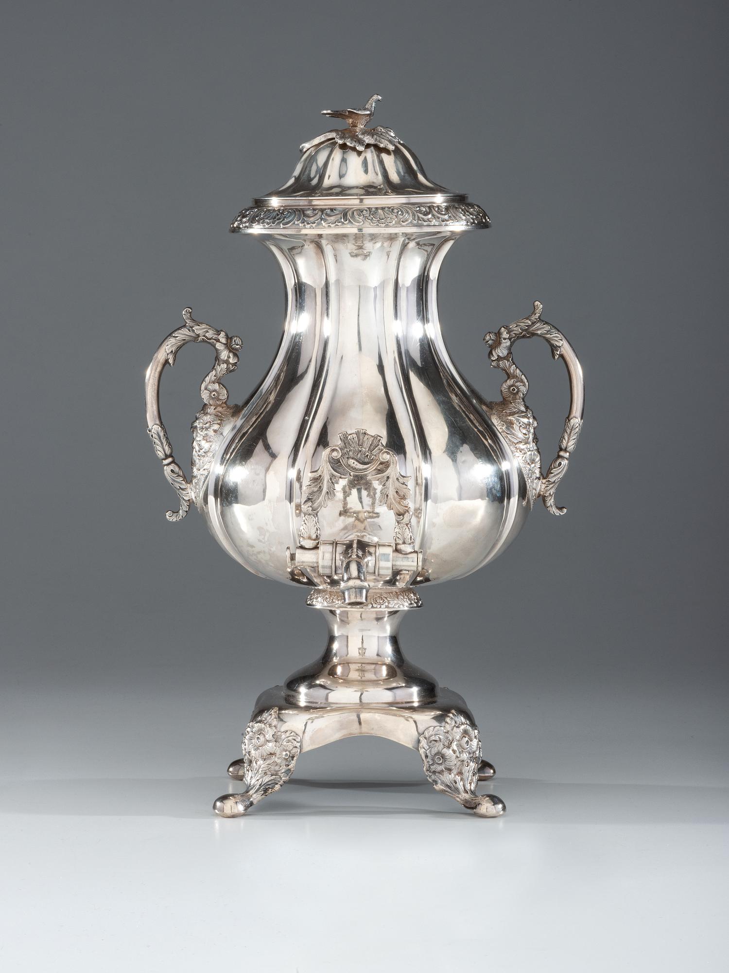 A Thomas Whartenby Coin Silver Five-Piece Tea and Coffee Service