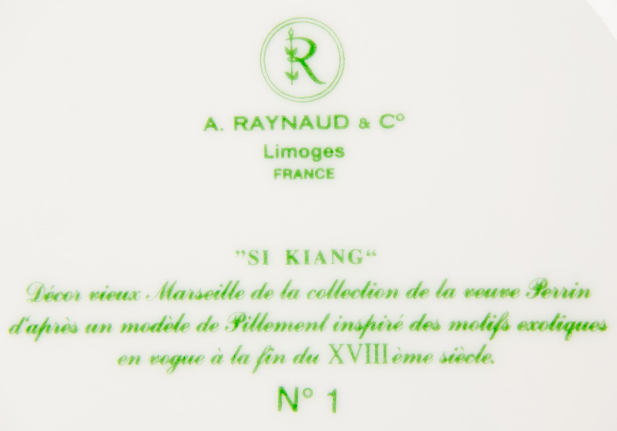 A Raynaud & Co. Limoges Porcelain Dinner Service