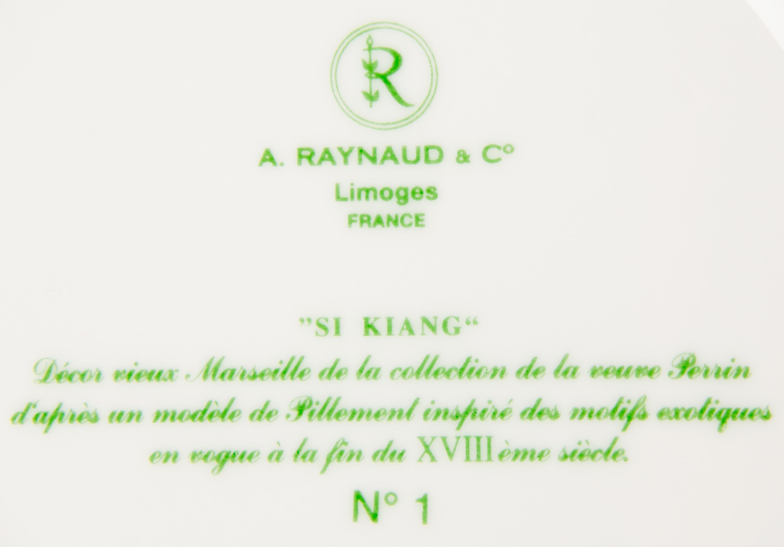 A Raynaud & Co. Limoges Porcelain Dinner Service