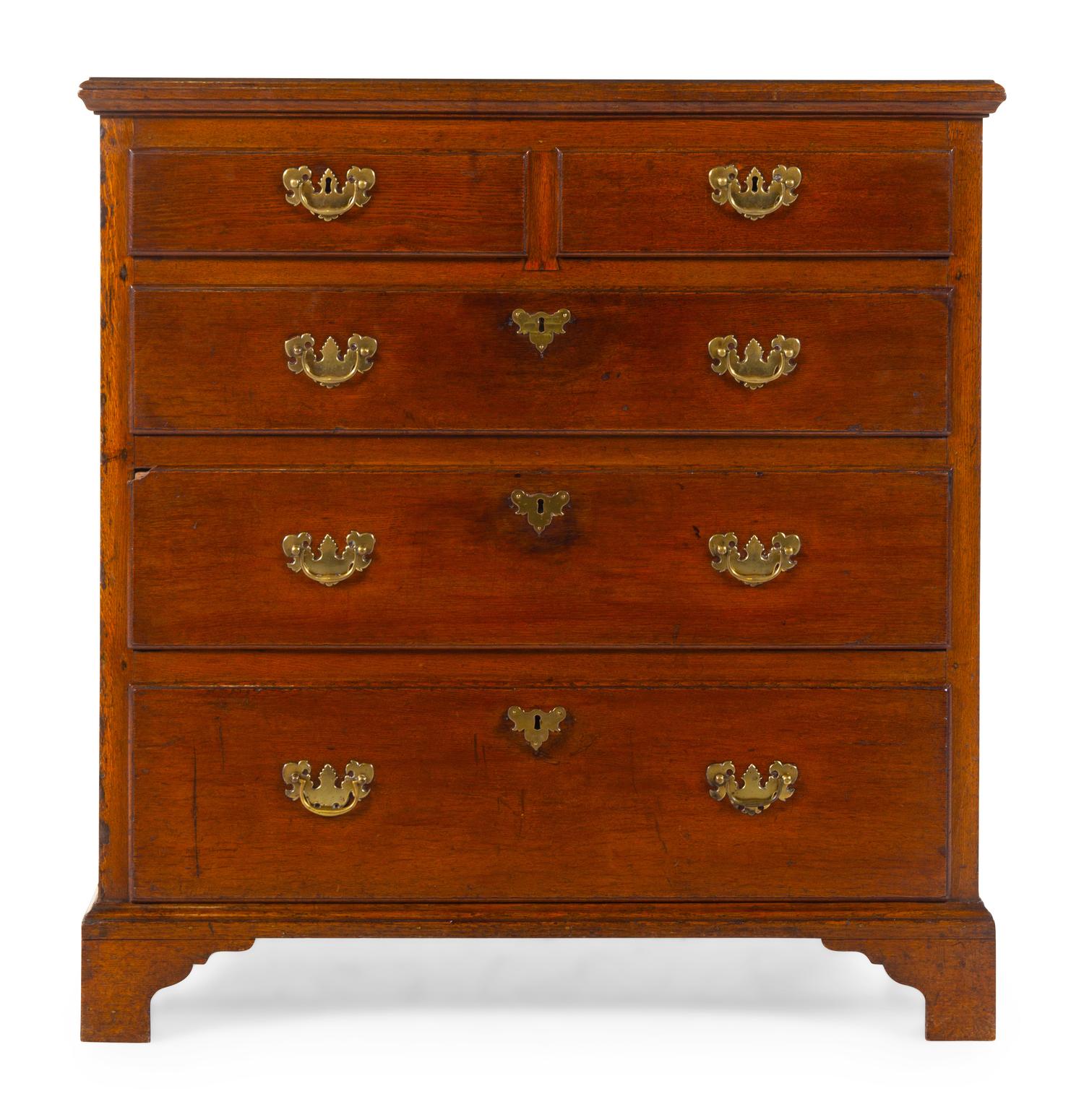 A George III Provincial Oak Chest of Drawers