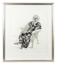 Celia in a Wicker Chair