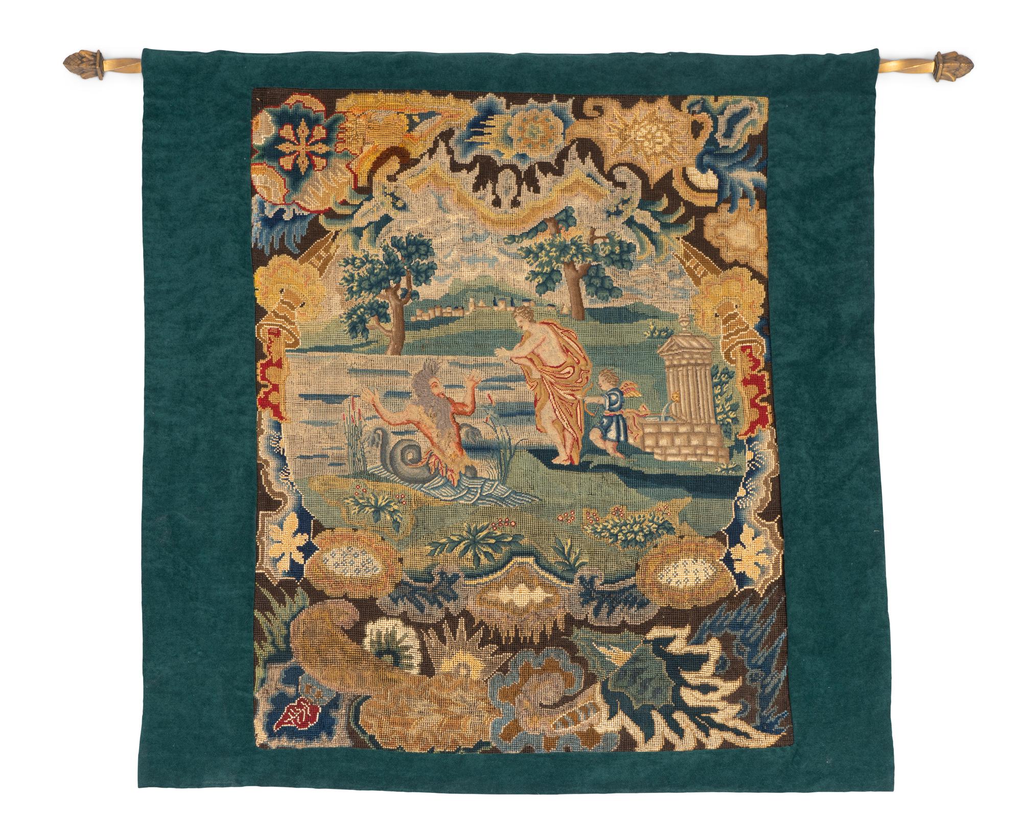 A Continental Needlepoint Panel — EARLY 20TH CENTURY