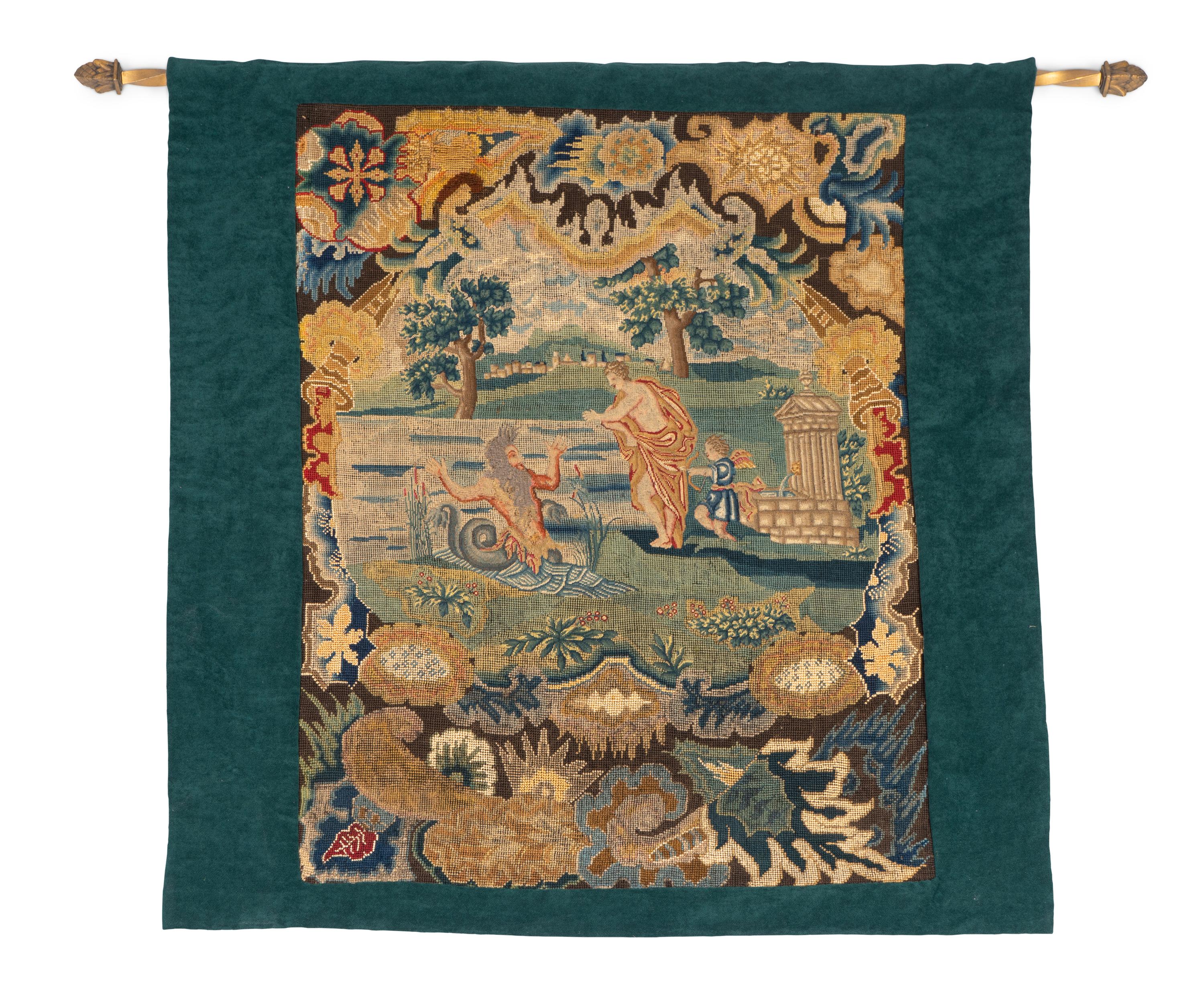 A Continental Needlepoint Panel — EARLY 20TH CENTURY