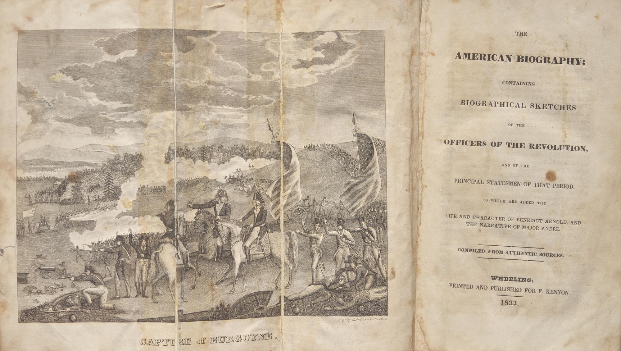[Americana] [Virginia Imprints] (Blanchard, Amos). The American Biography; Containing Biographical Sketches of the Officers of the Revolution...
