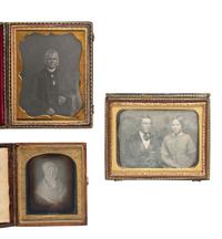 [EARLY PHOTOGRAPHY]. 3 daguerreotypes by photographers PLUMBE, UPTON, and PHIPPS.