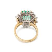 EMERALD AND DIAMOND RING