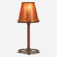 Samuel Yellin A Diminutive Table Lamp, circa 1930