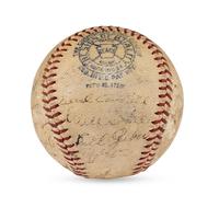 A 1938 Cleveland Indians Team Signed Autograph Baseball (PSA Letter of Authenticity)