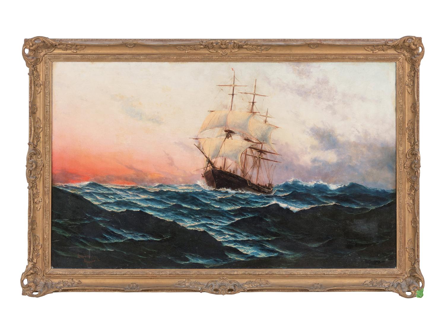 Ship on Open Seas