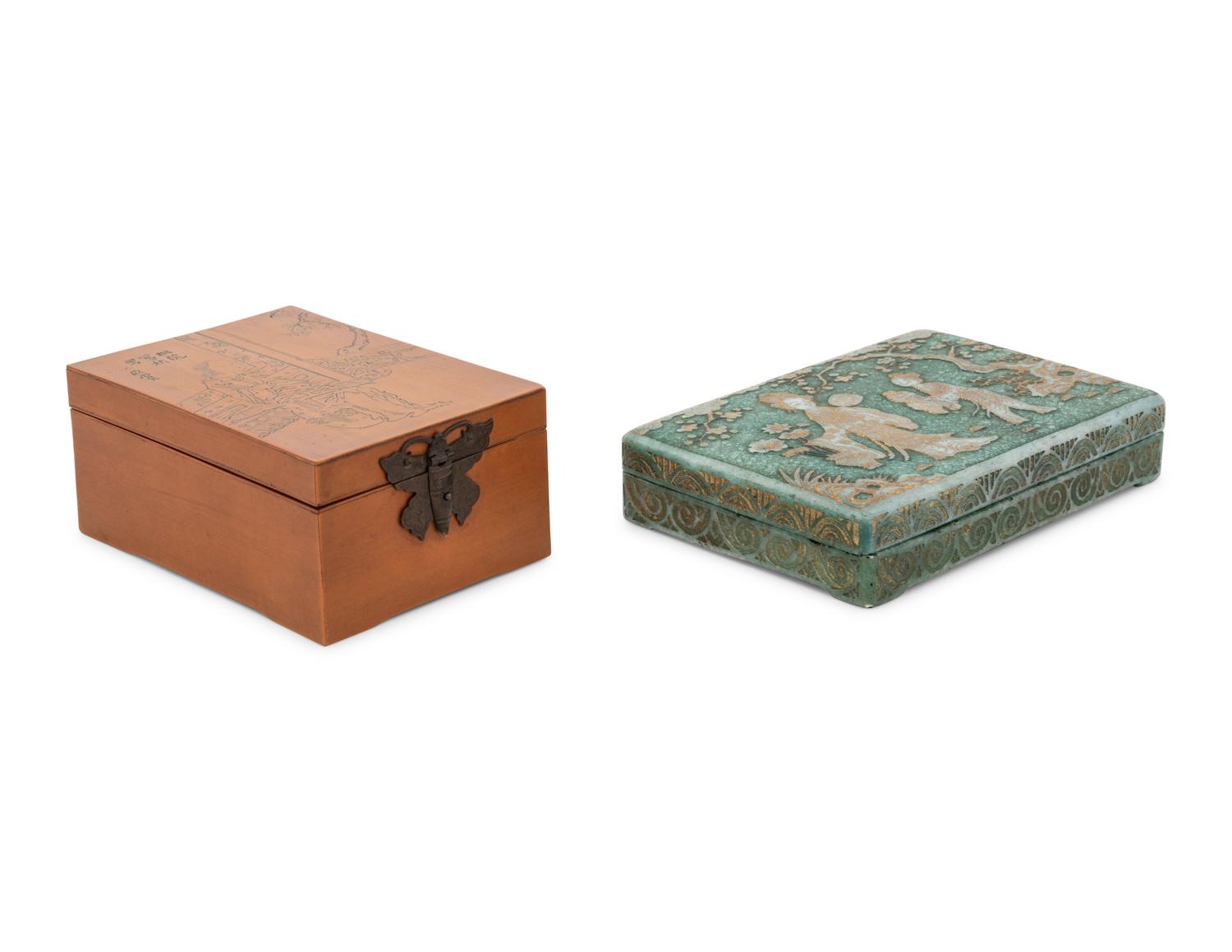 Two Chinese Rectangular Boxes