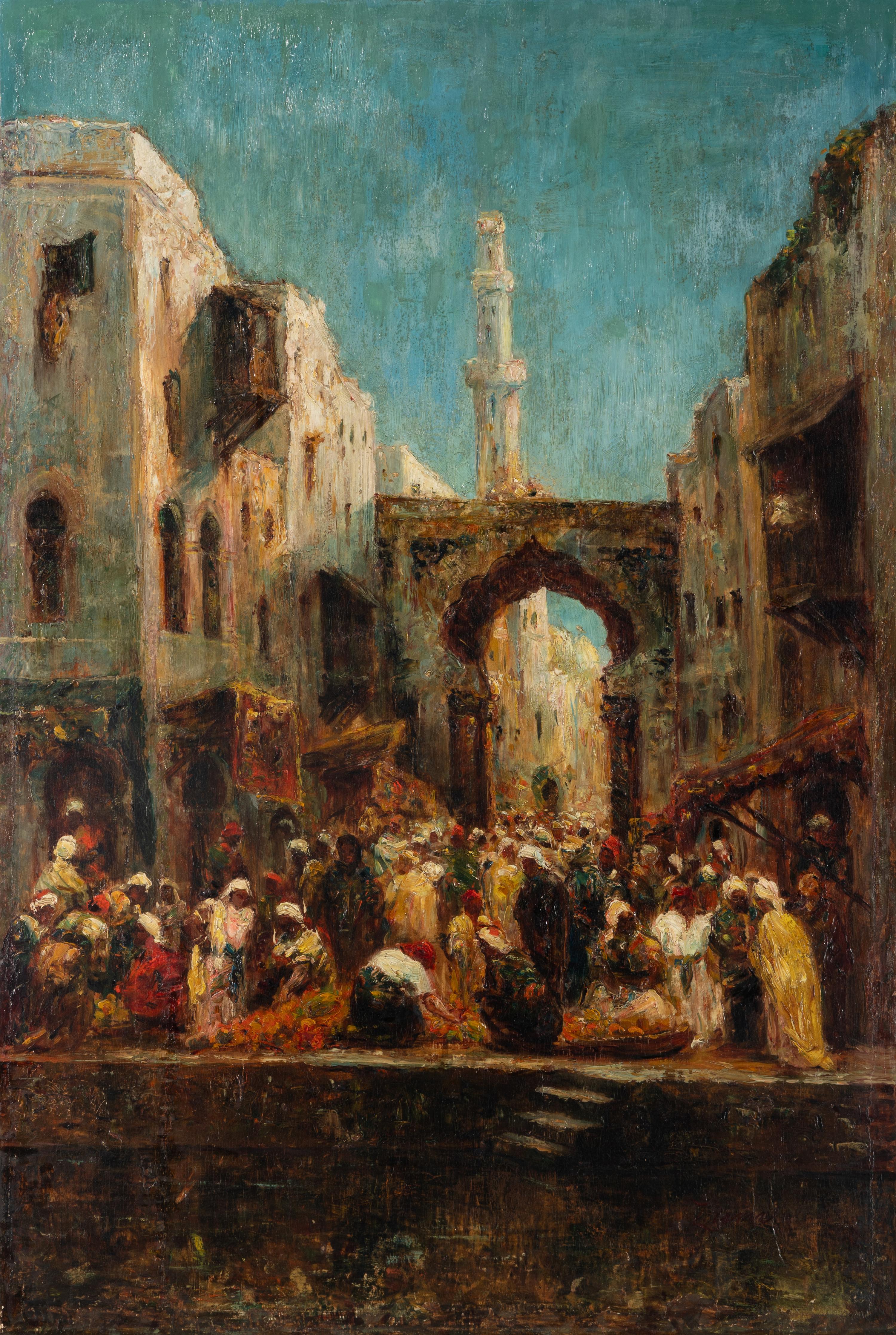 Félix Ziem (French, 1821-1911) — Street in North Africa