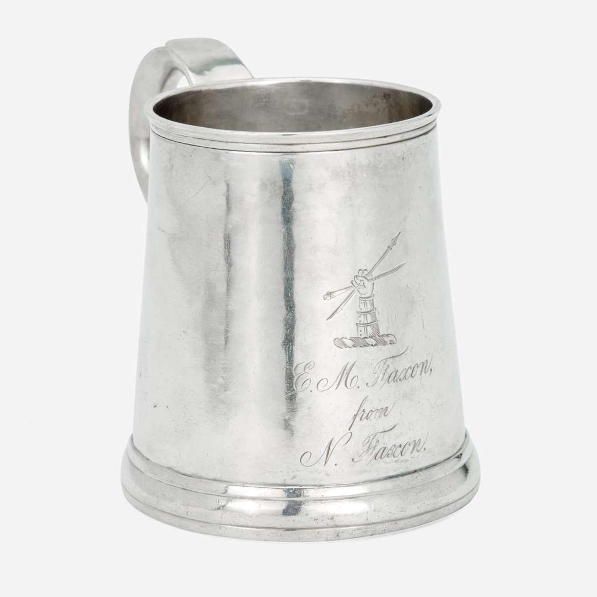 A silver cann Daniel Henchman (1730-1775), Boston, MA, circa 1750