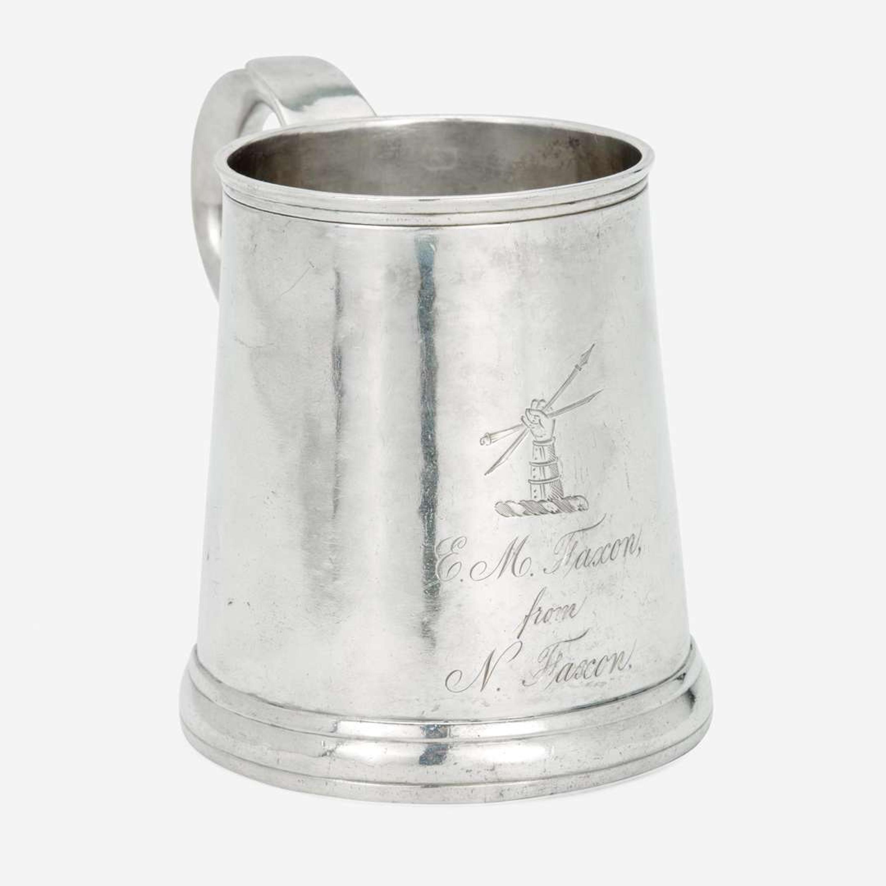 A silver cann Daniel Henchman (1730-1775), Boston, MA, circa 1750