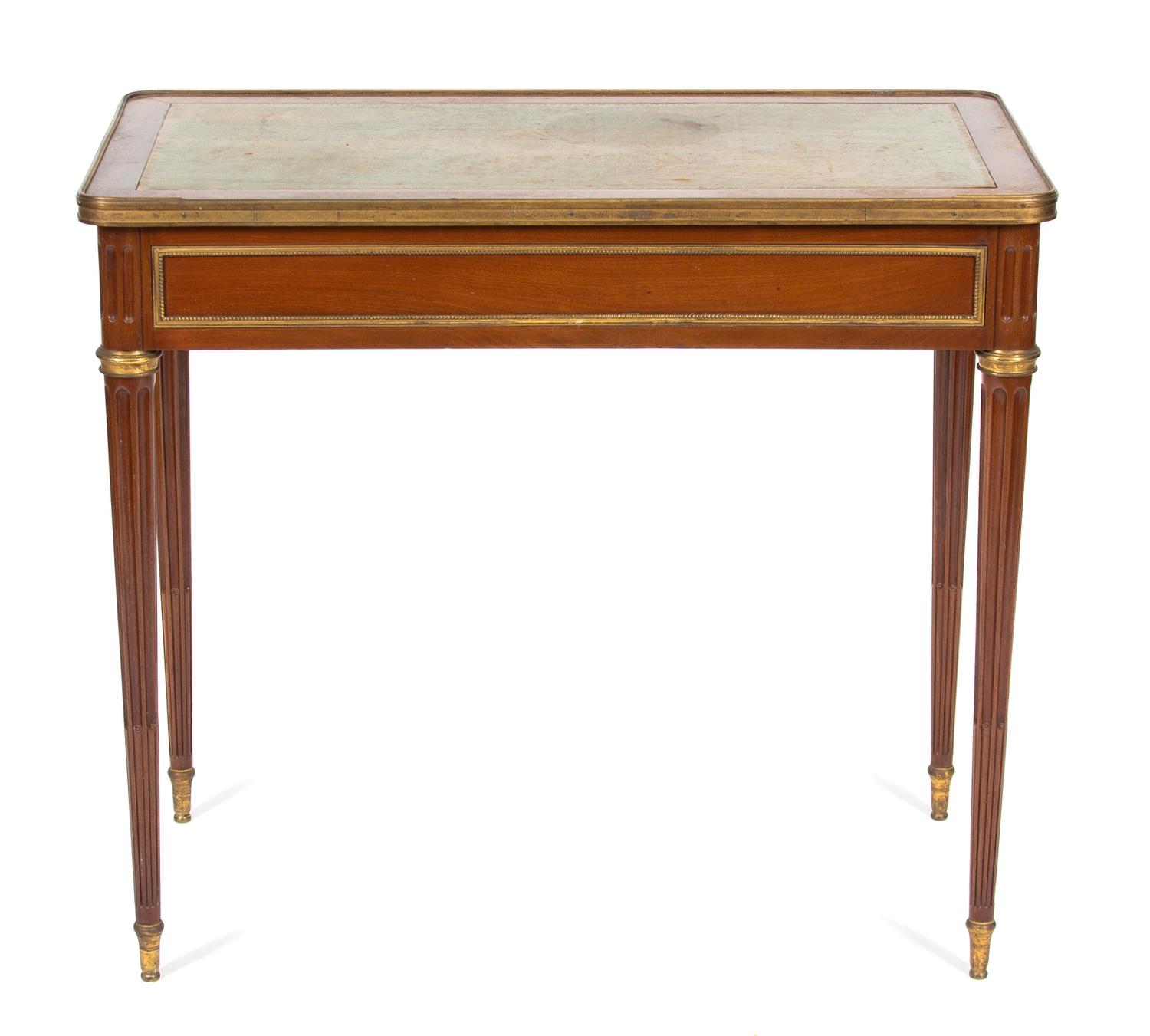 A Louis XVI Ormolu-Mounted Mahogany Table A Ecrire — DENIS LOUIS ANCELLET, LATE 18TH CENTURY