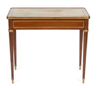 A Louis XVI Ormolu-Mounted Mahogany Table A Ecrire — DENIS LOUIS ANCELLET, LATE 18TH CENTURY