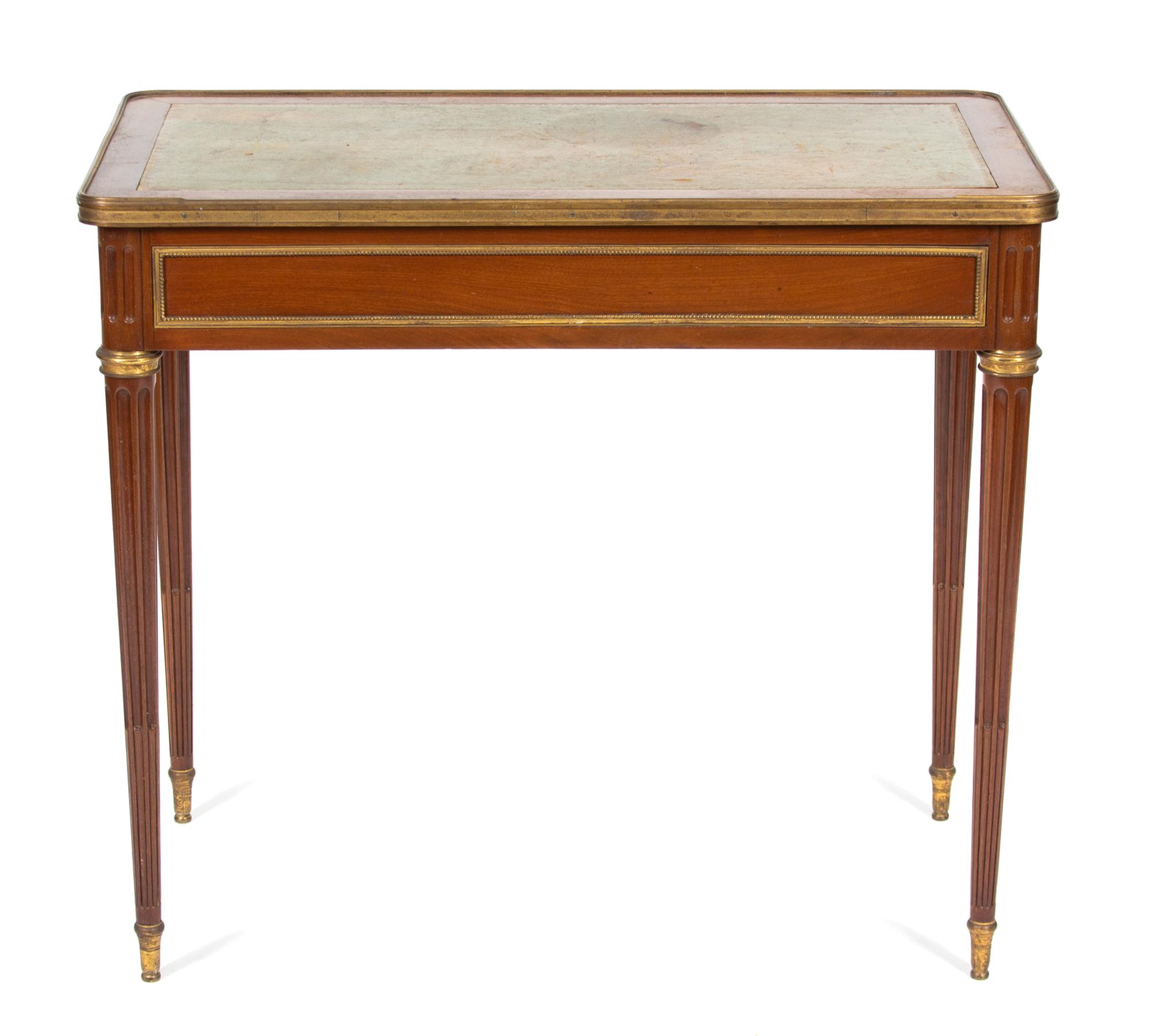 A Louis XVI Ormolu-Mounted Mahogany Table A Ecrire — DENIS LOUIS ANCELLET, LATE 18TH CENTURY