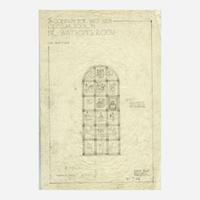 Samuel Yellin (American, b. Ukraine, 1884-1940) Rare and Important "Sketch in Iron", a Study Panel for a Door for the J. Walter Thompson Advertising Agency, New York, circa 1928