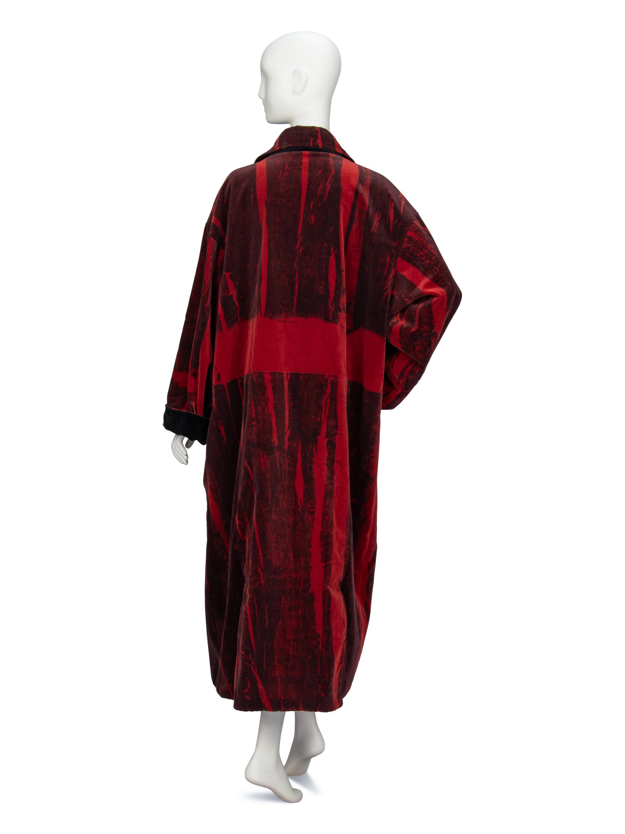 Robave, by Nick Cave & Jeffrey Roberts; Long Velvet Reversible Coat