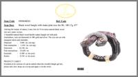 LOTUS ARTS DE VIVRE, MULTIGEM DOUBLE SNAKE BRACELET