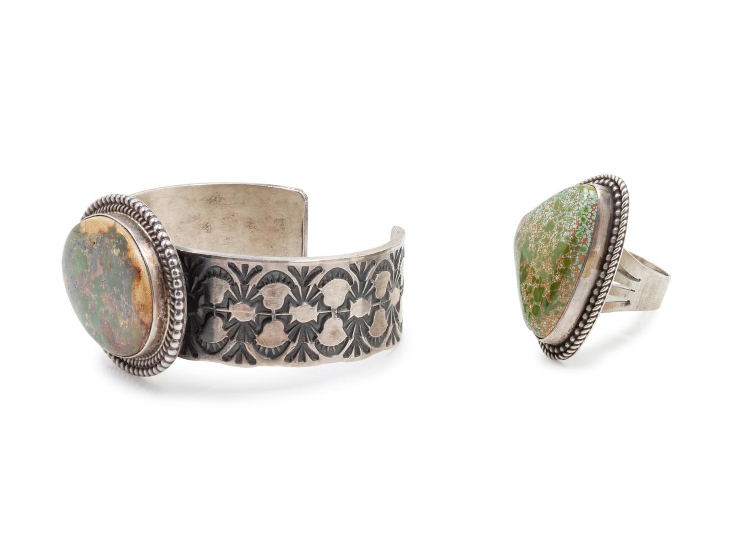 Royston Turquoise Cuff with Ring