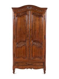 A French Provincial Style Oak Armoire