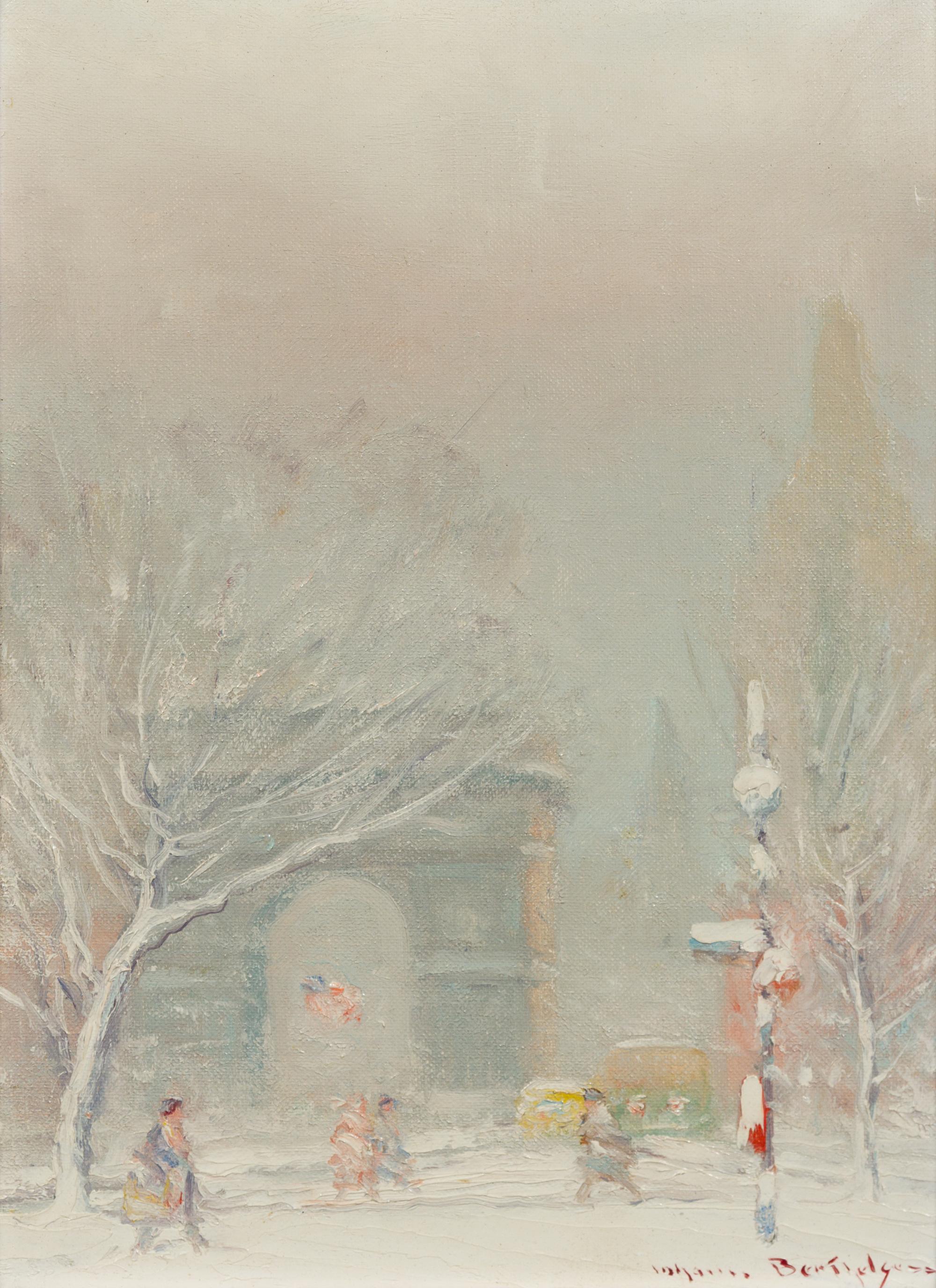 Johann Berthelsen, (American, 1883-1972), Washington Square Park in Winter